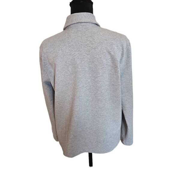 Lilly Pulitzer Womens Glittered Collared V-Neck Long Sleeve Pullover Gray Small - Picture 6 of 12